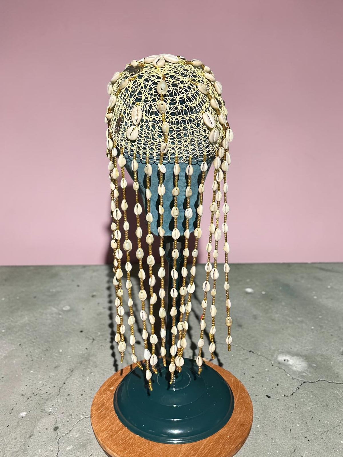 Golden Ancestry Cowrie Shell Headpiece