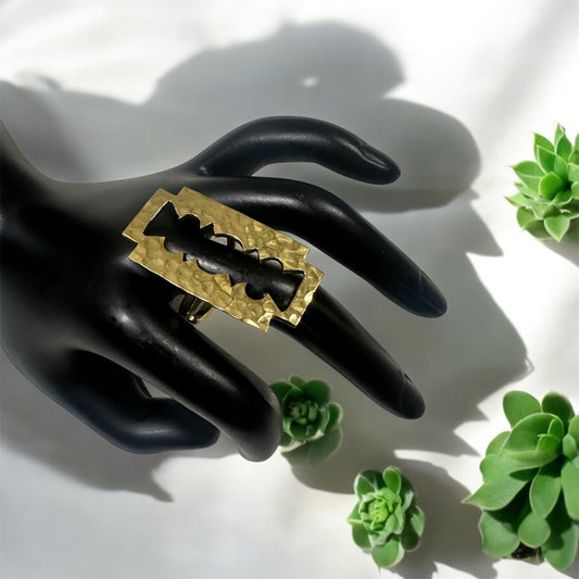 Blade of Heritage: Razor Edge Statement Ring