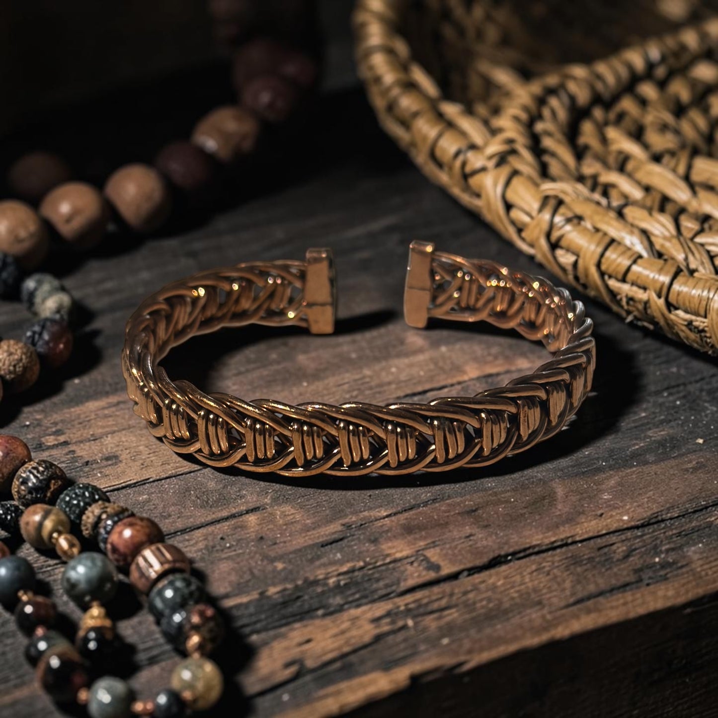 Threads of Tradition Copper Bracelet