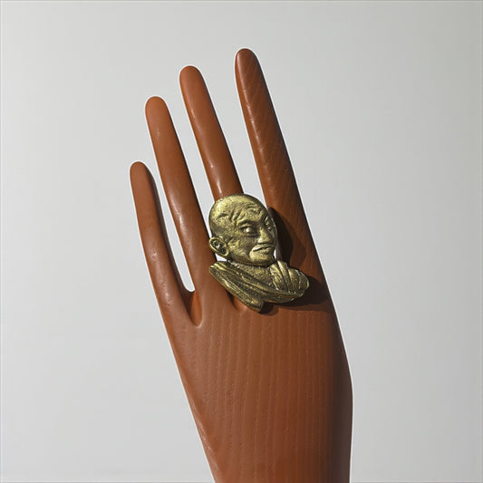 Mahatma Gandhi Brass Ring
