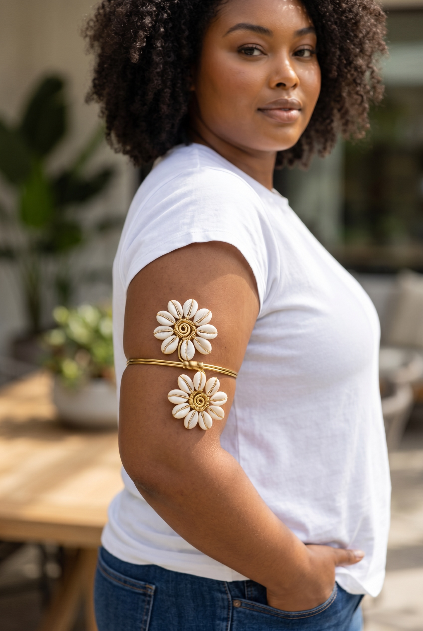 🌼 Bahari Bloom Arm Cuff