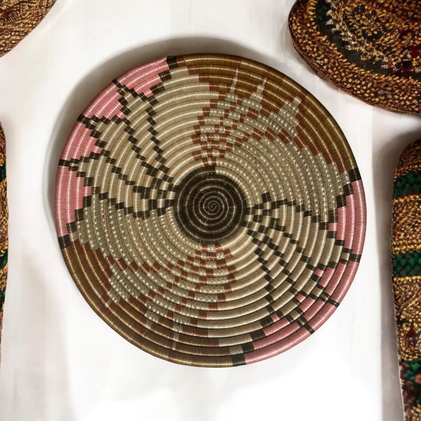 Blush Harmony Woven Basket
