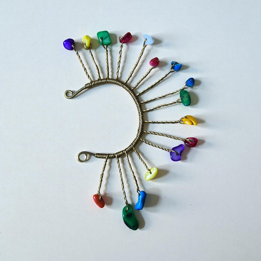 Rainbow Harmony Ear Cuff – Left Ear