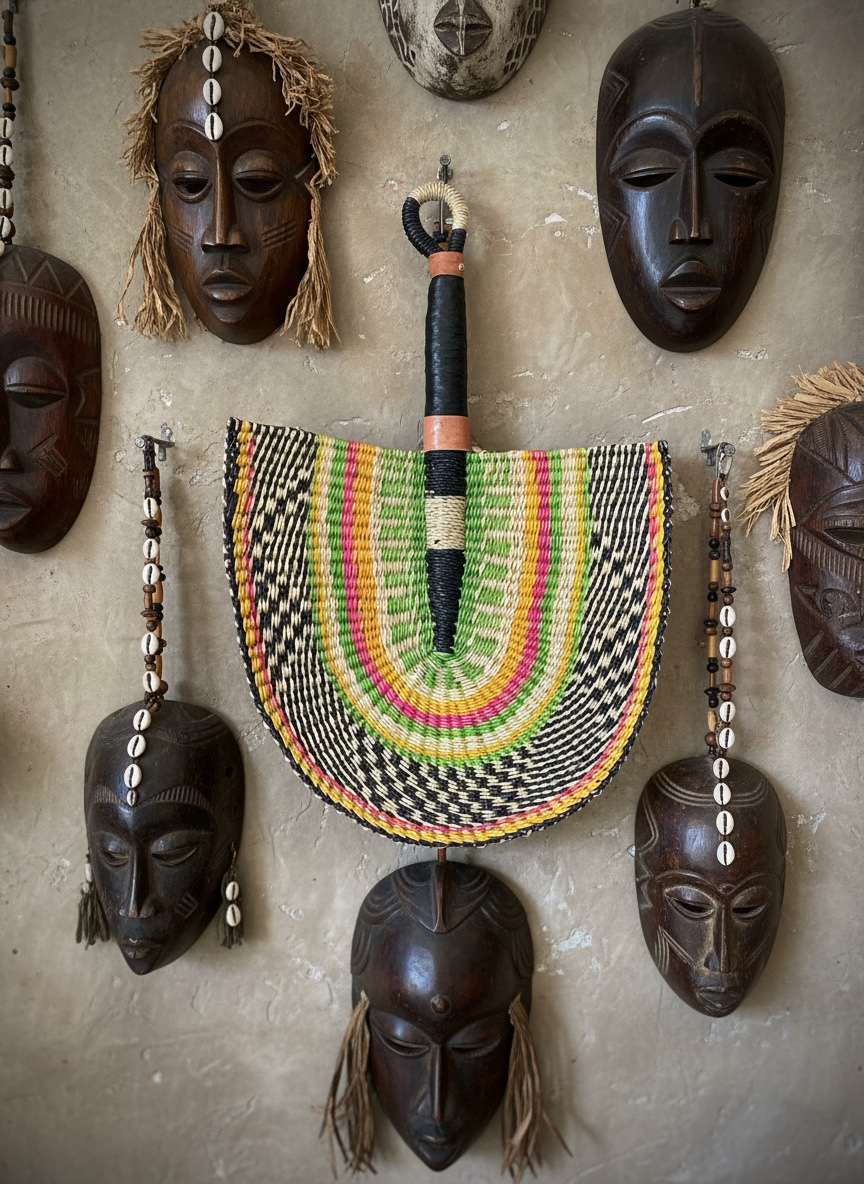 Woven African Fan – 22