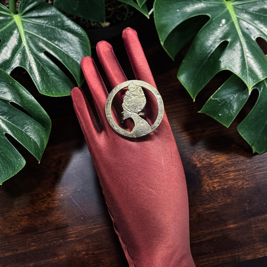 Mother Africa Silver Ring Style 2