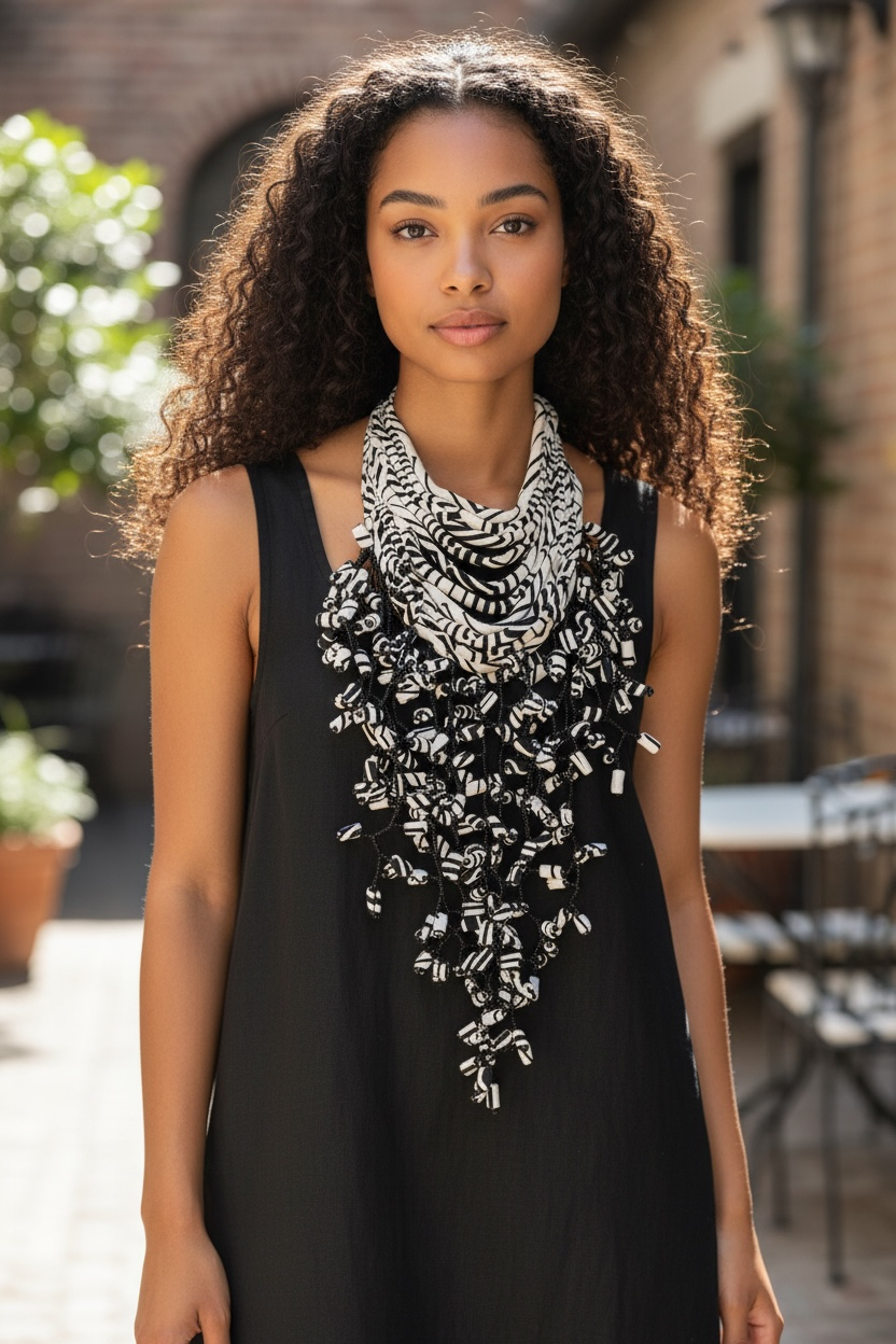 Between Tradition & Tomorrow — Black & White Statement Adornment