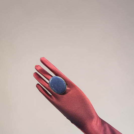 Sodalite Brass Ring – Oval