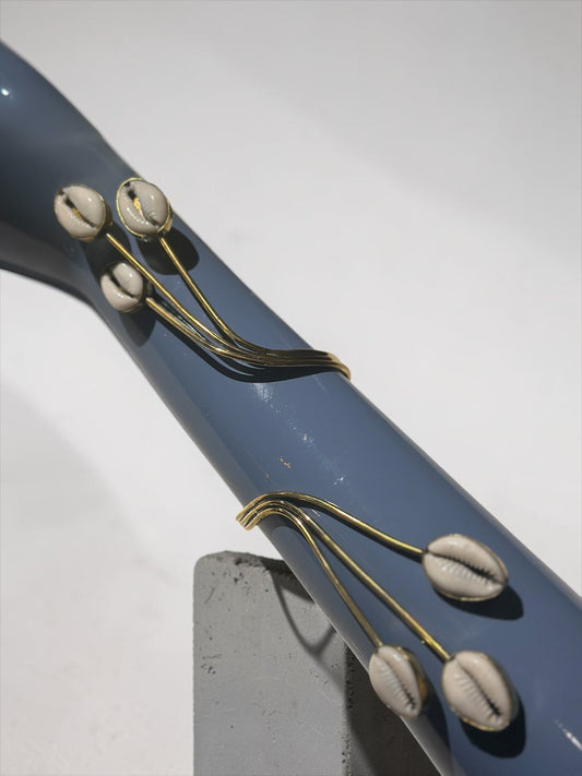 Cowrie Grace Brass Cuff