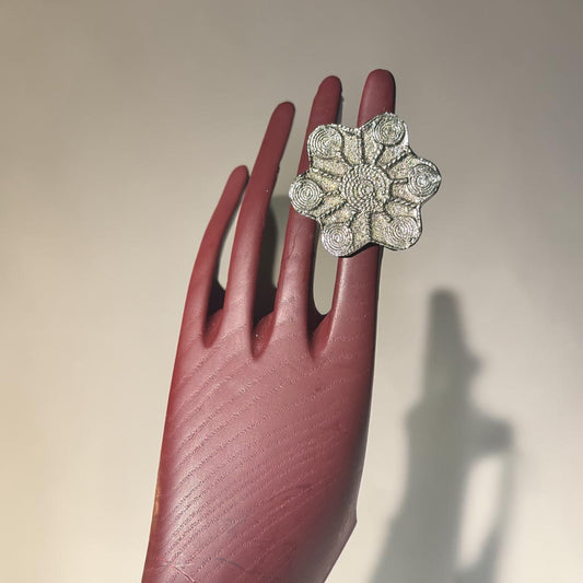 Blossom of Heritage Silver Ring