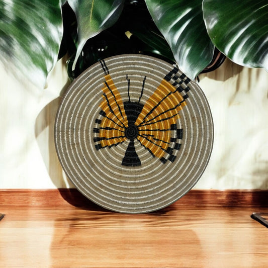 Golden Flight Woven Basket