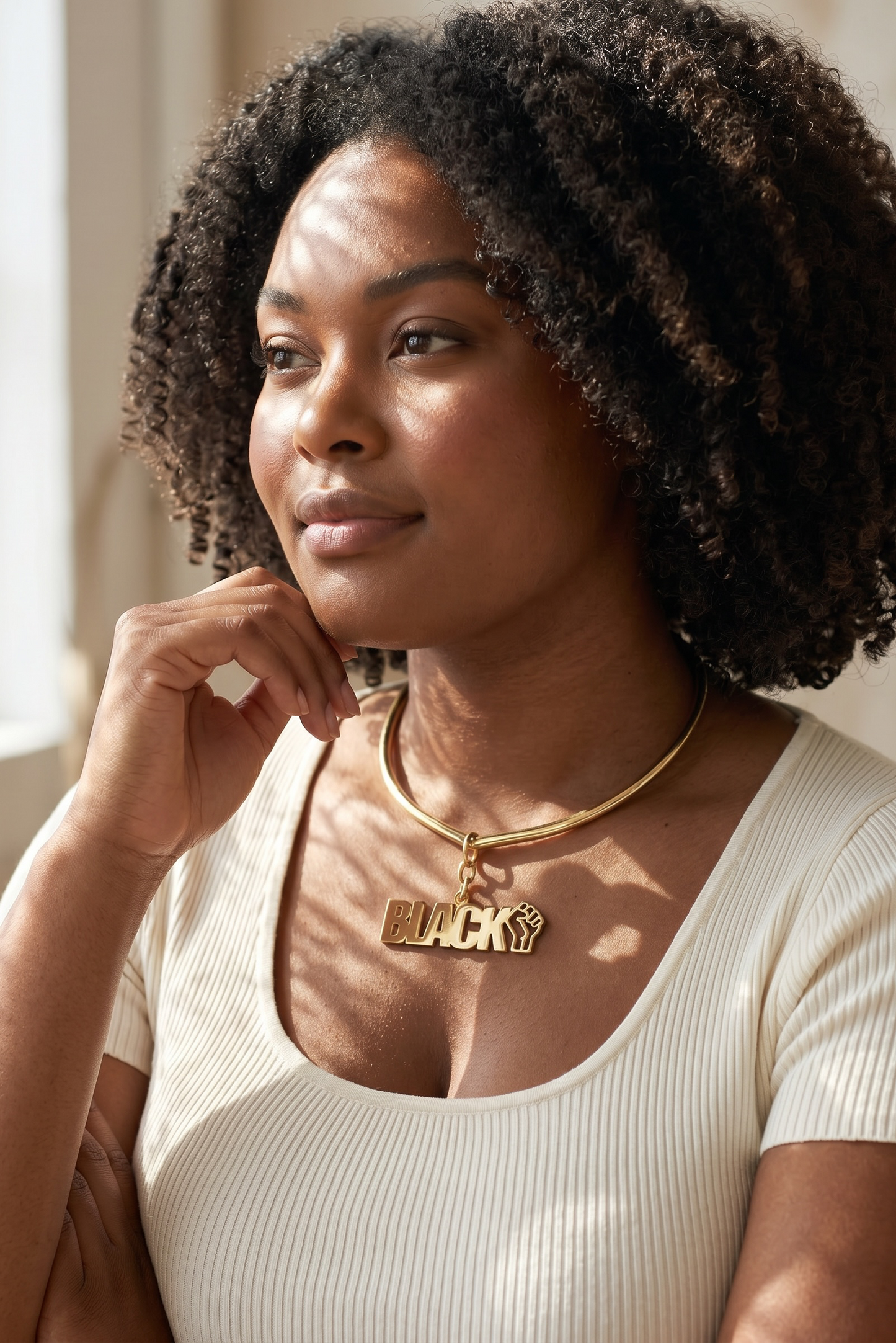 The Declaration Brass Necklace (Exclusive Design)