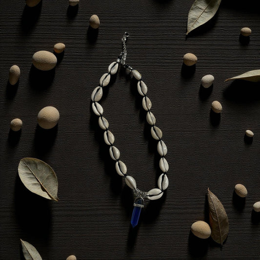 Blue Serenity Cowrie Necklace