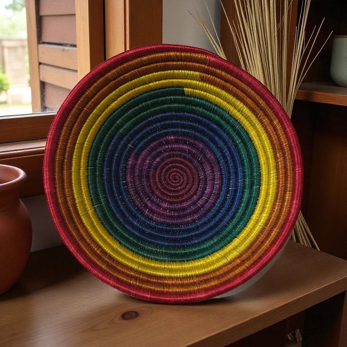 🌀 Radiance of Rwanda Woven Basket