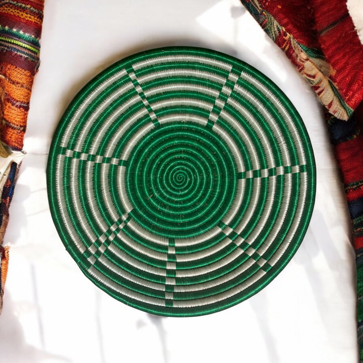 Verdant Harmony Woven Basket