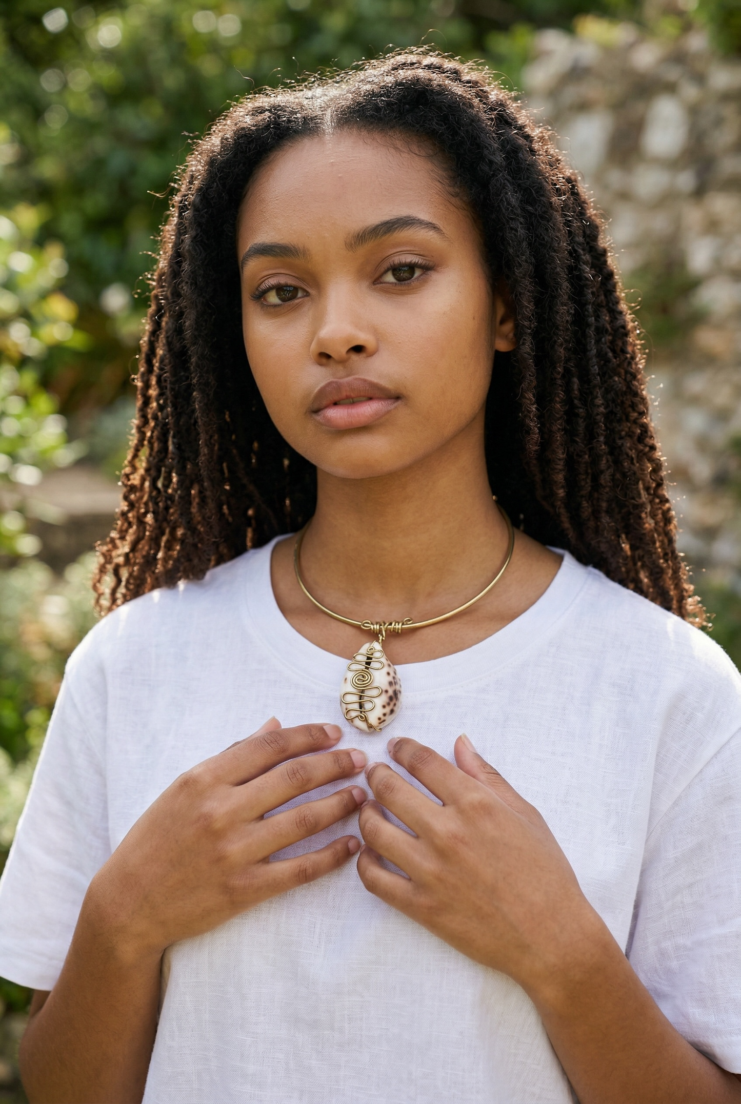 Echoes of Prosperity Cowrie Shell Necklace