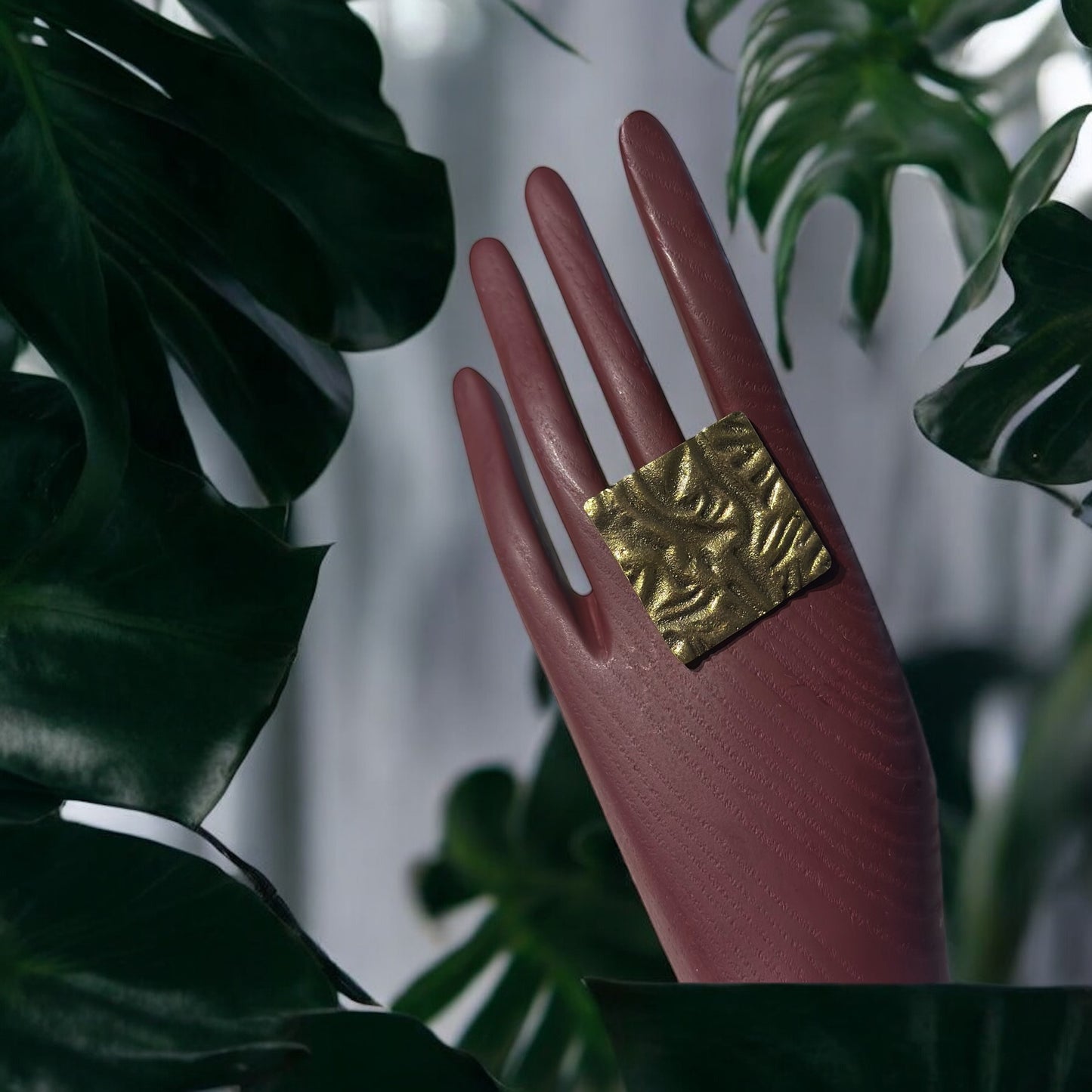Whispered Canopy Brass Ring