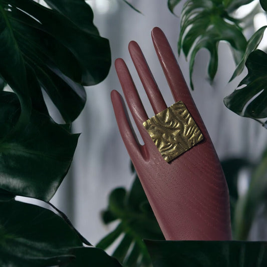 Whispered Canopy Brass Ring
