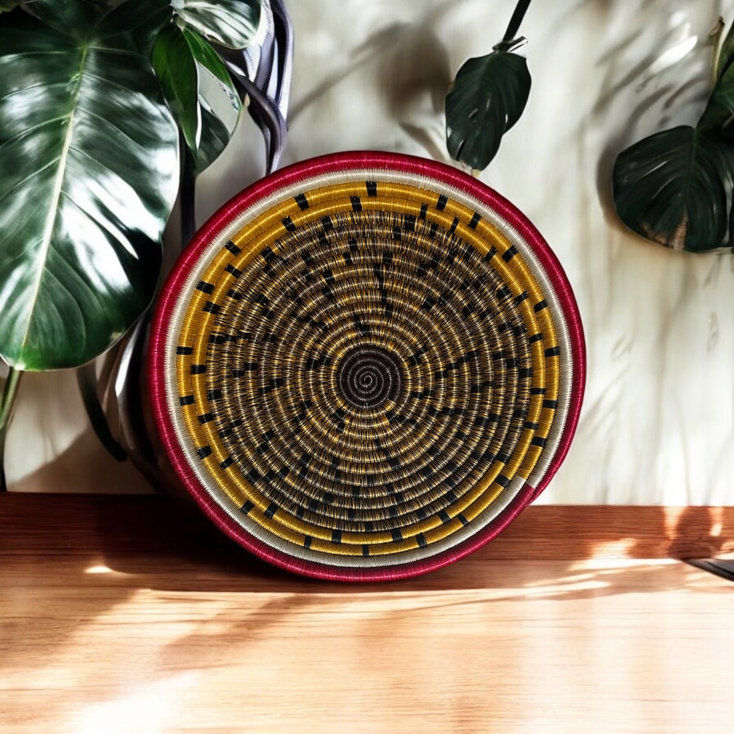 Melon Harmony Woven Basket