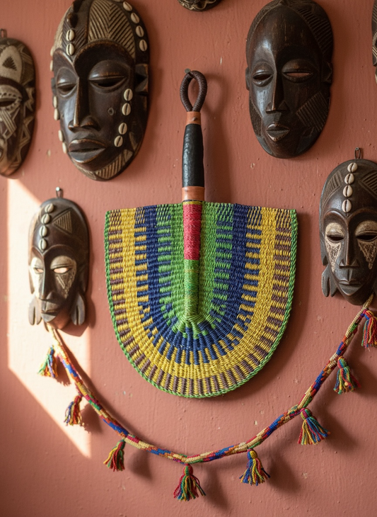 Woven African Fan – 24