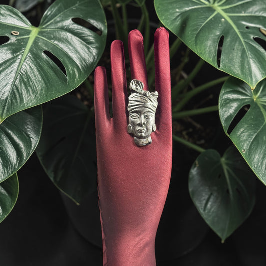 The Turbaned Queen Silver Ring