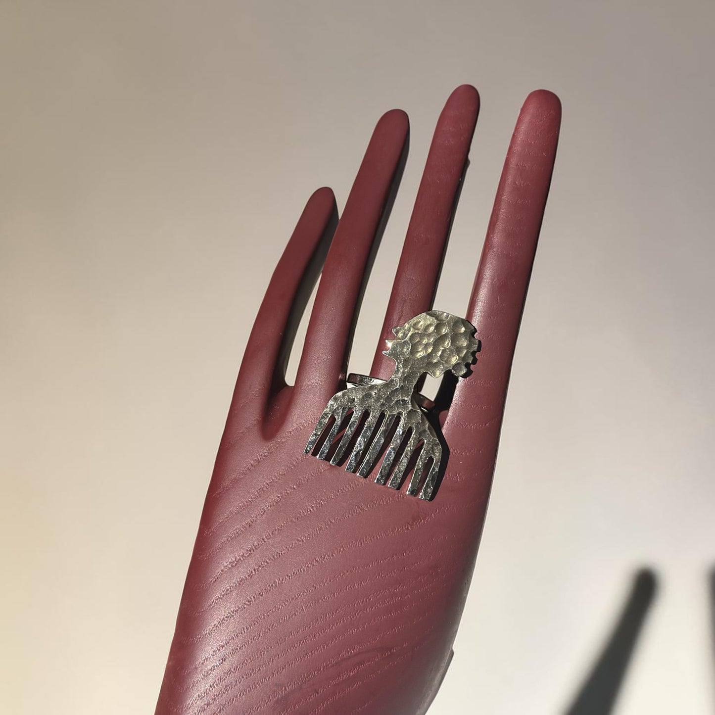 Crowned Roots Silver Ring