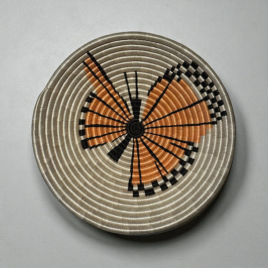 Golden Wings Butterfly Woven Basket