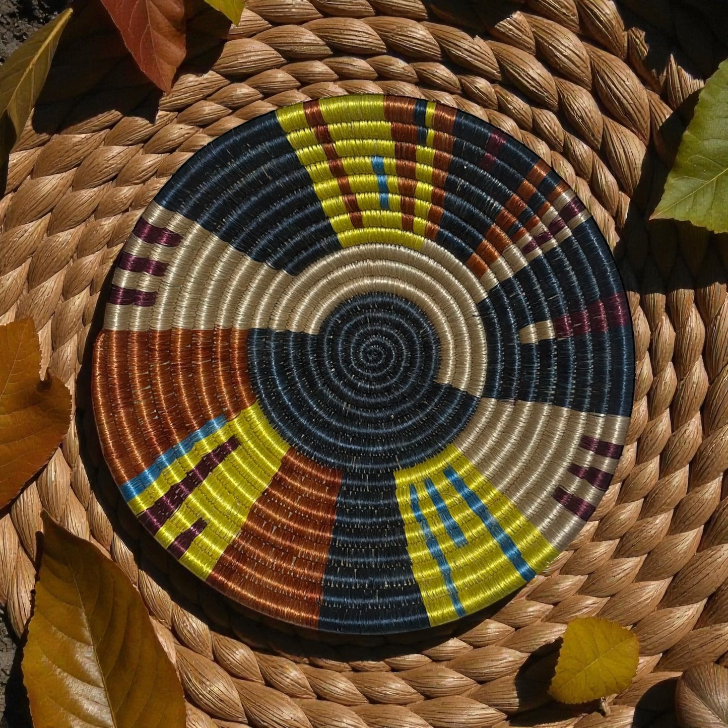 🌞 Desert Prism Woven Basket 2