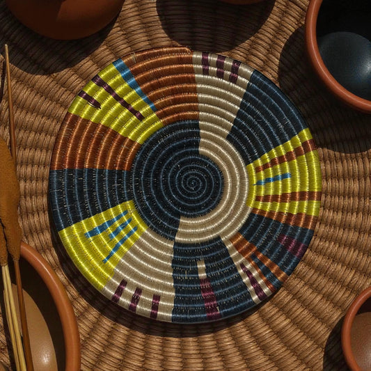 🌞 Desert Prism Woven Basket 3