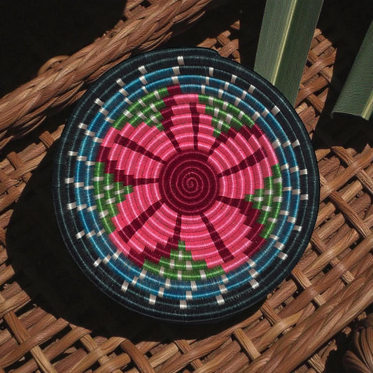 🌸 Bloom of Rwanda Woven Basket