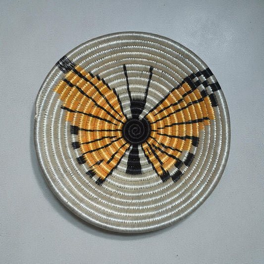 🦋 Golden Monarch Woven Basket