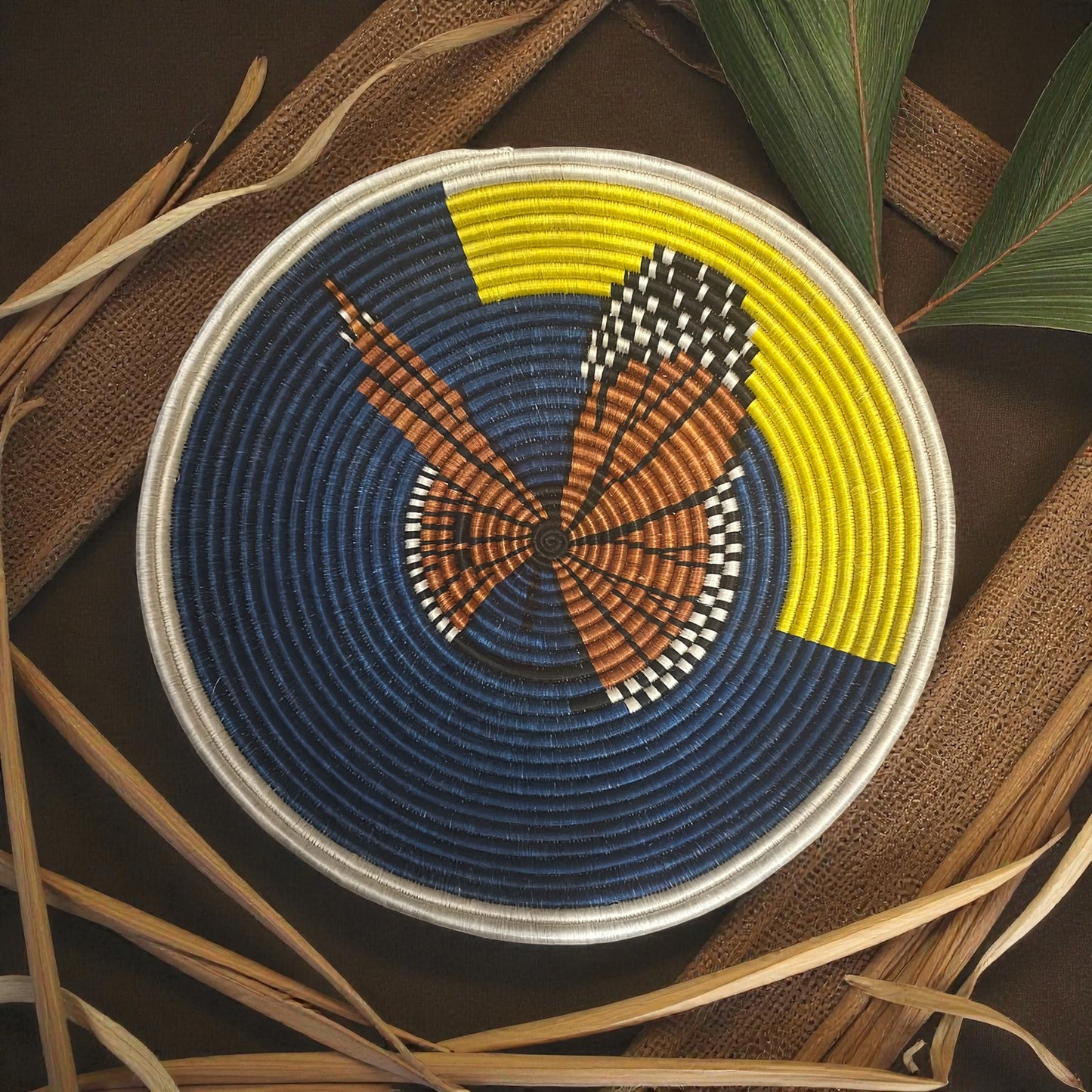 🦋 Wings of Dawn Woven Basket