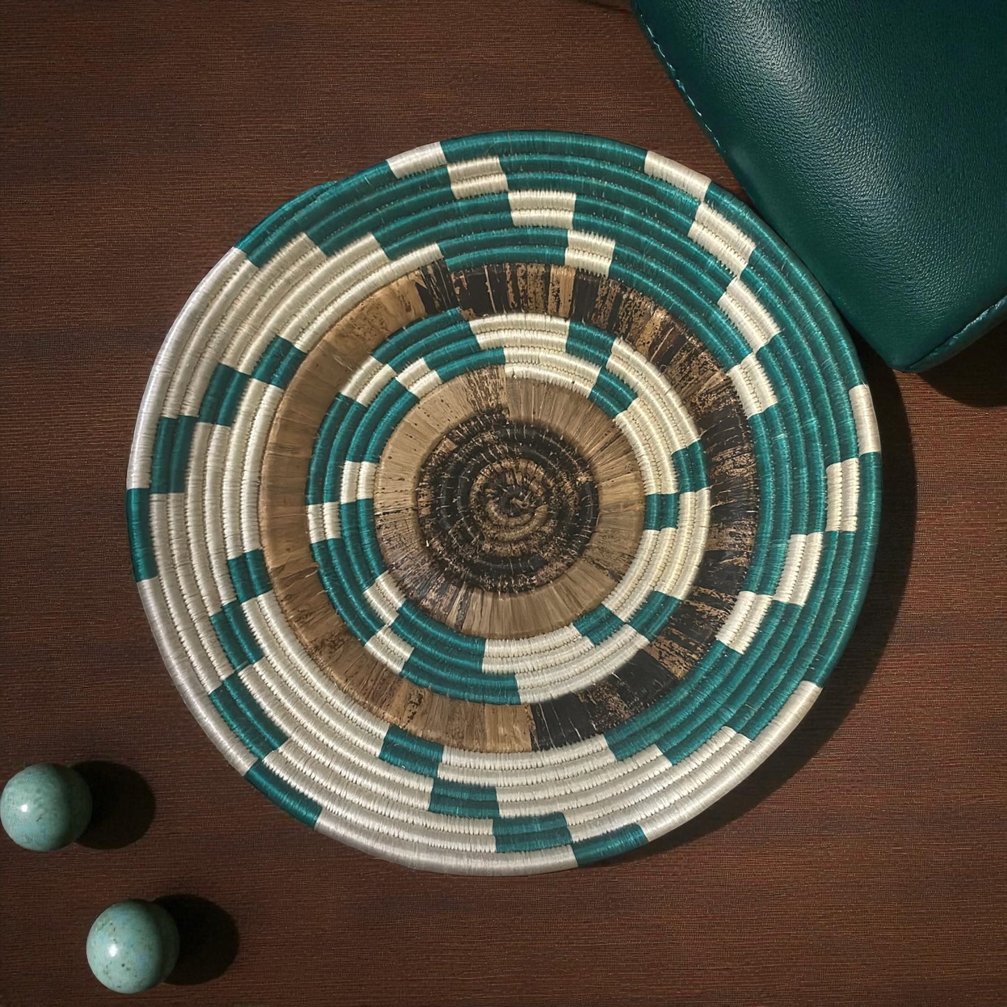 🌀 Desert Dawn Woven Basket