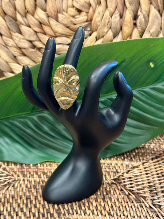 African Inspired Face Mask Ring