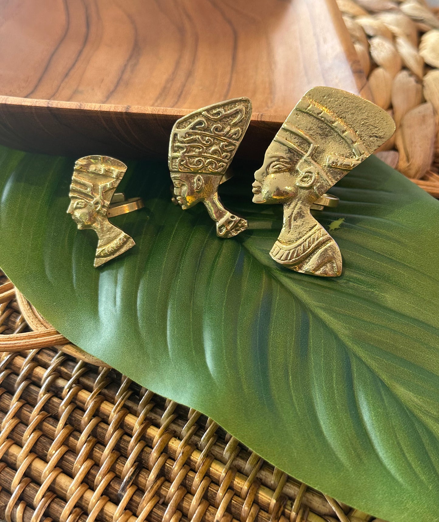 Nefertiti Brass Ring (Medium)