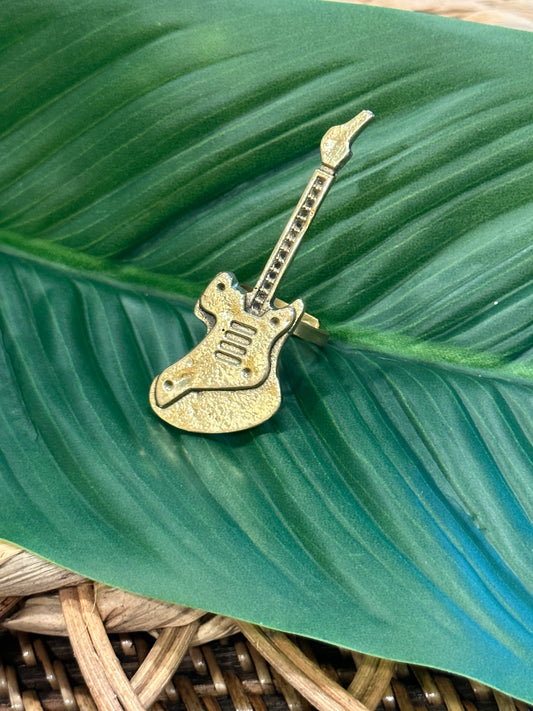 Guitar Brass Ring