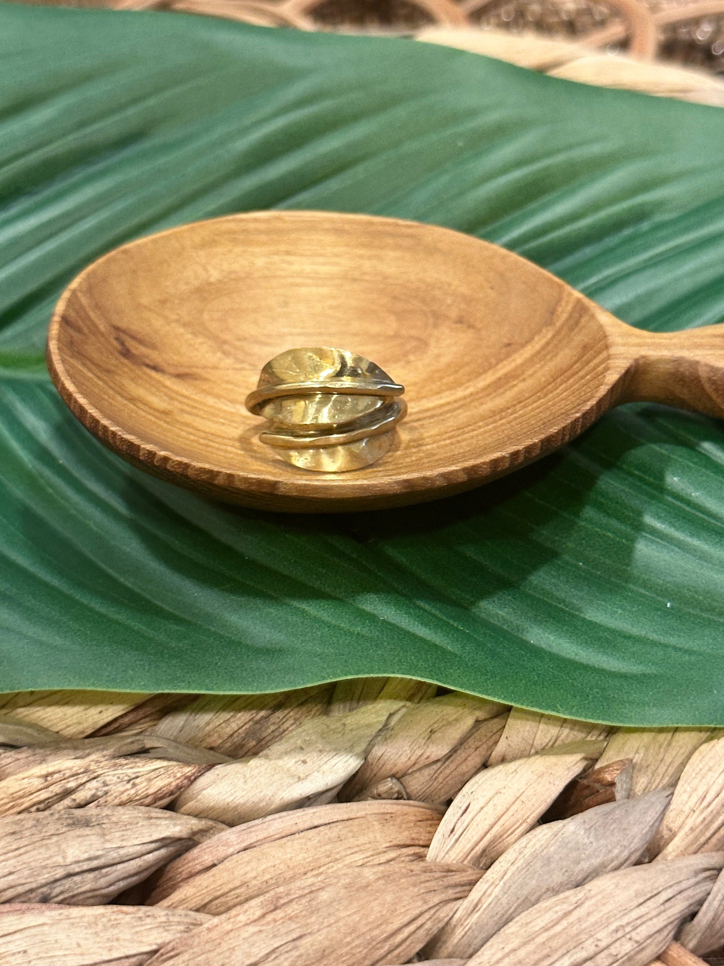 Niaja: Handmade Brass Ring, a Kenyan Tapestry of Beauty
