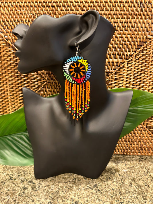 Kwanele Orange Earrings