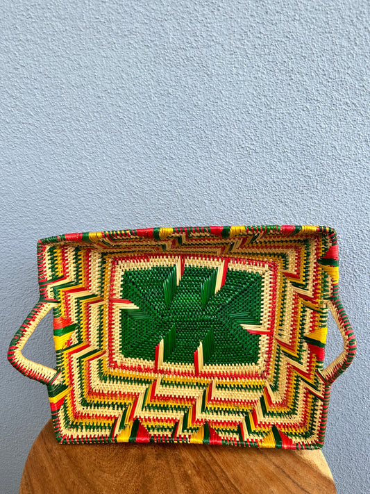 Green Yellow Red Ghanaian Delight Trays