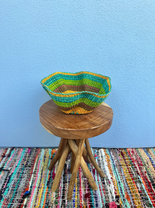 Serene Swirls Wave Basket