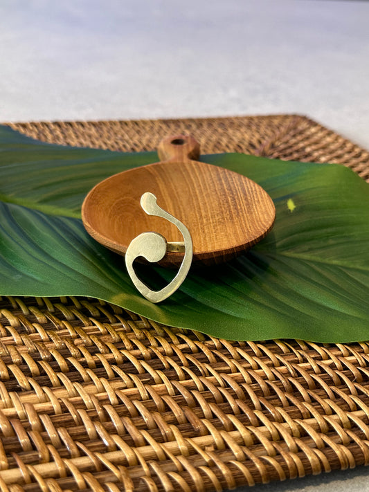 Swirl Brass Ring