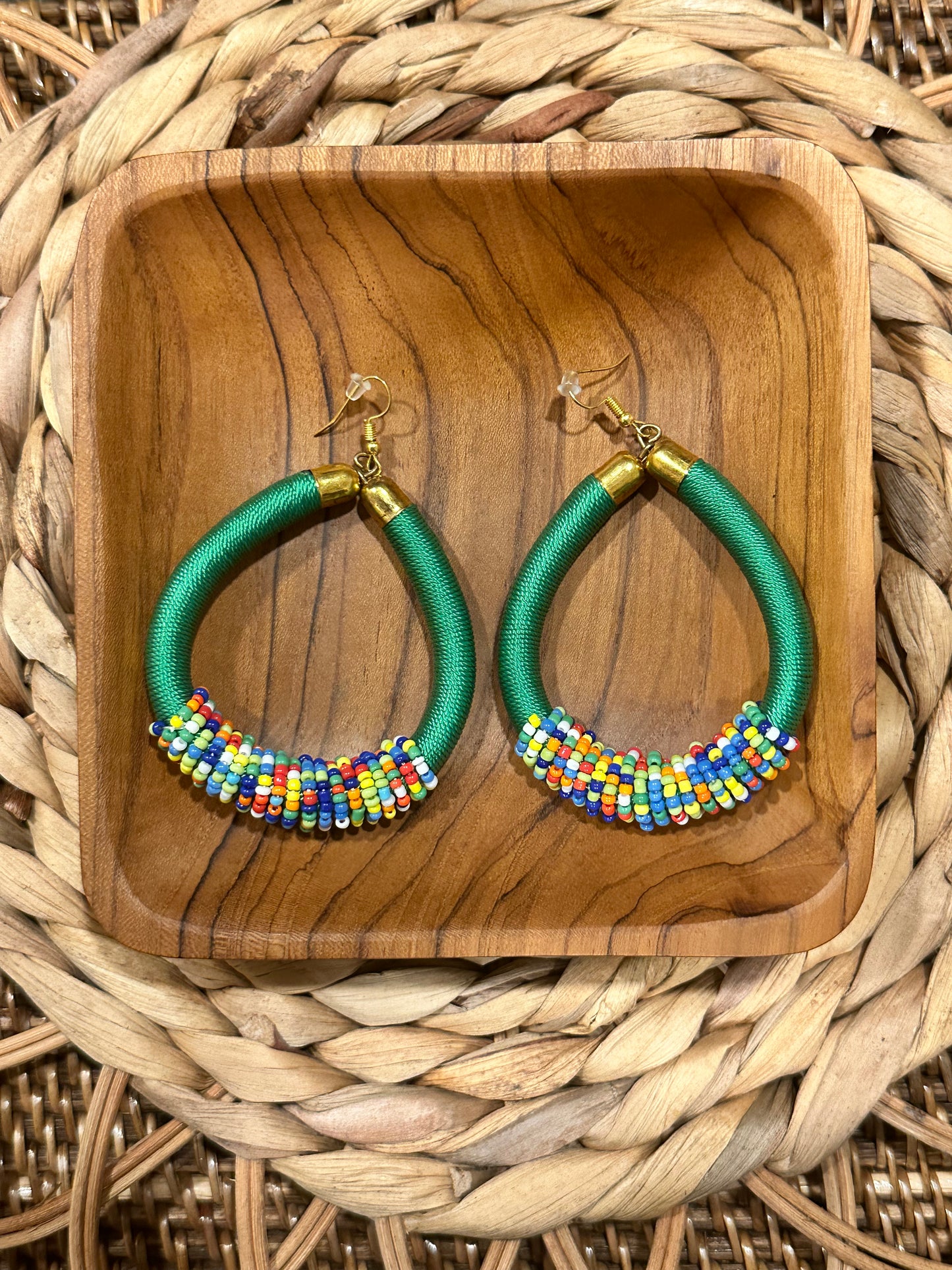 Nataja Green Earrings