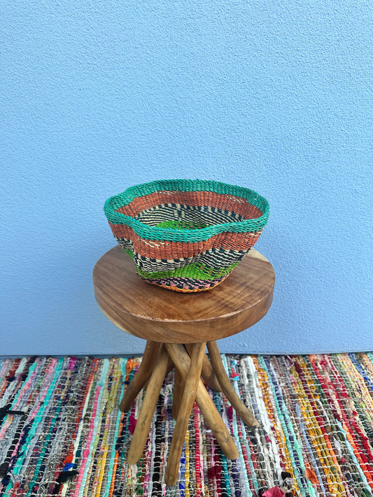 Rhythmic Ripples Wave Basket