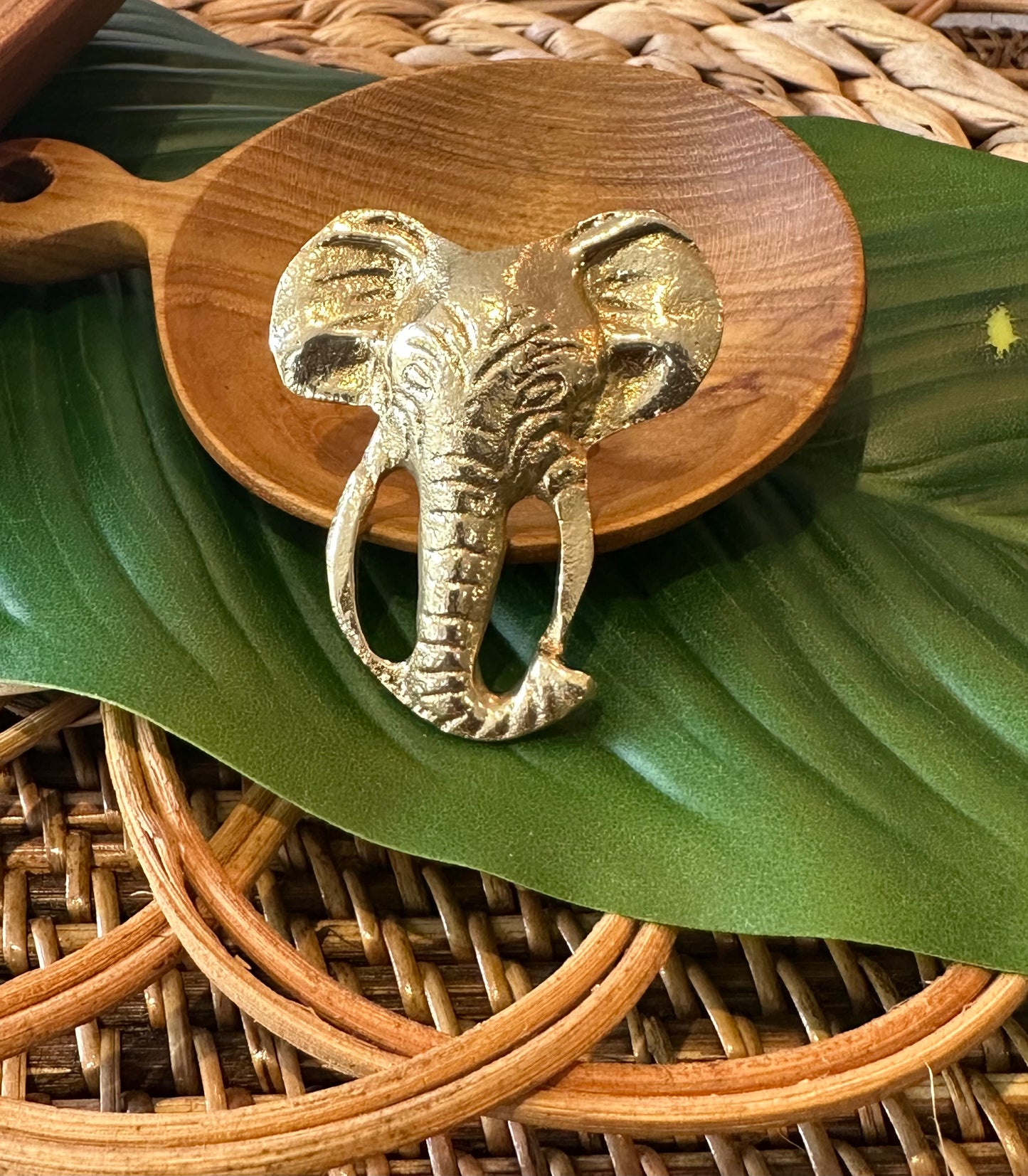 Elephant Brass Ring