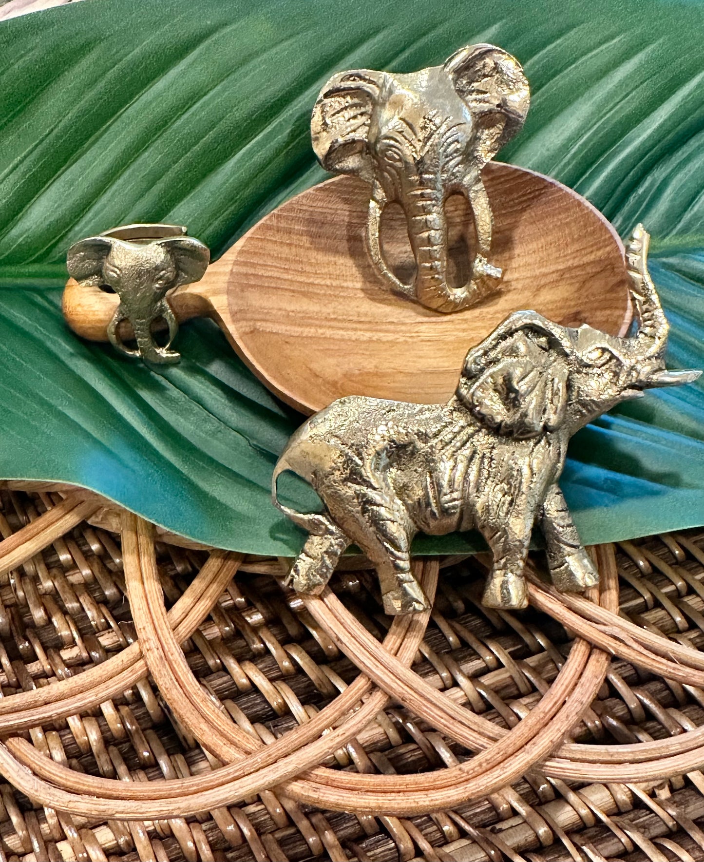 Elephant Brass Ring (Small)
