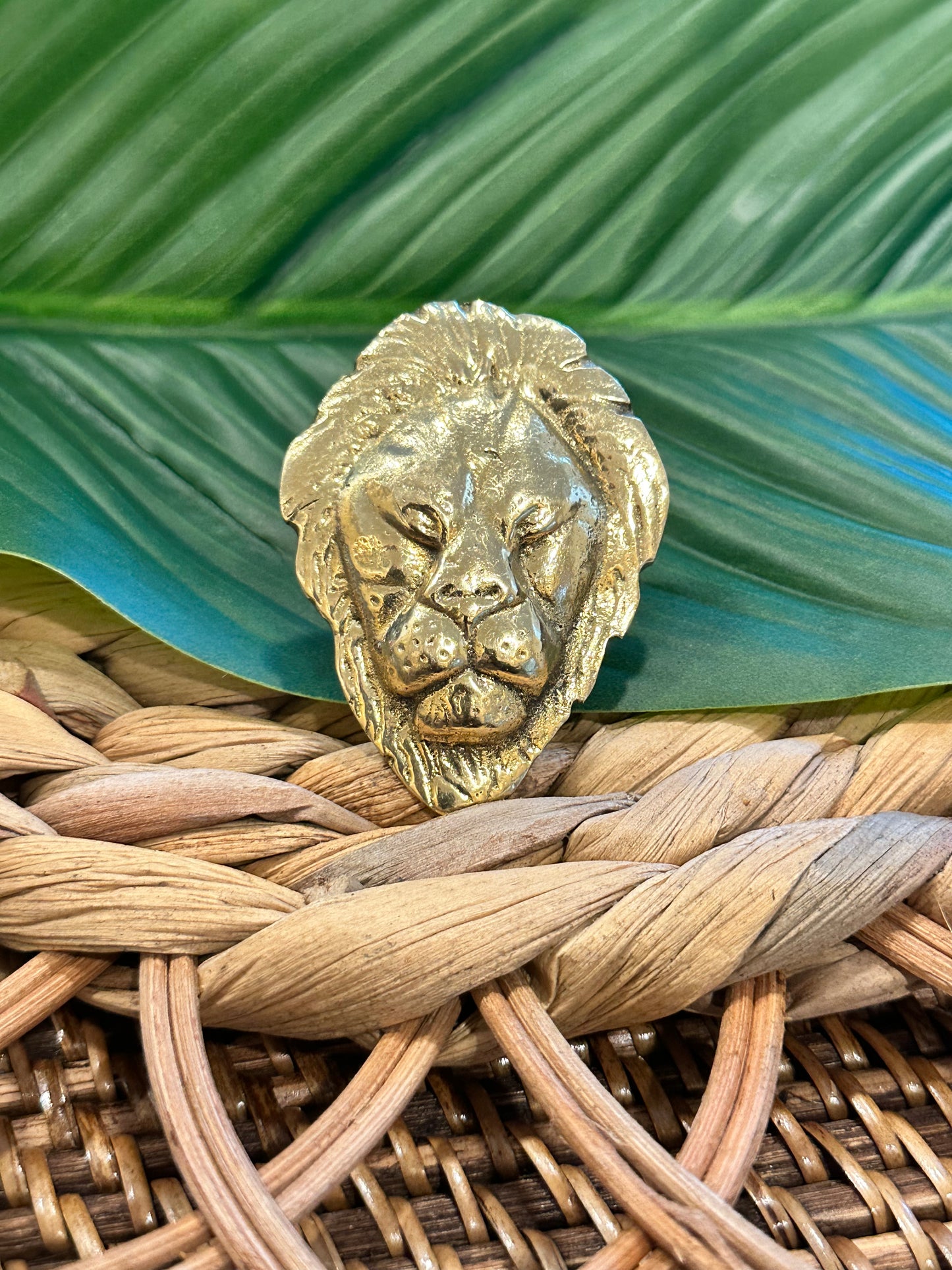 Lion Brass Ring