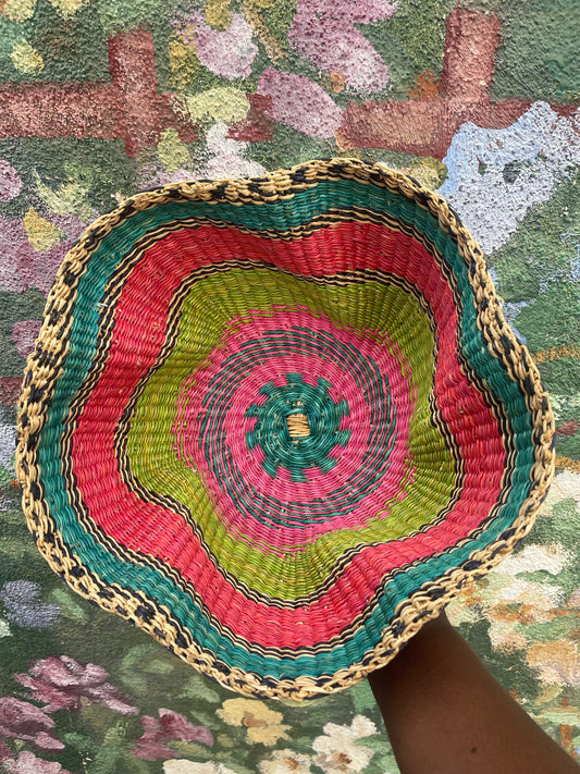 Pink Blue Wave Basket