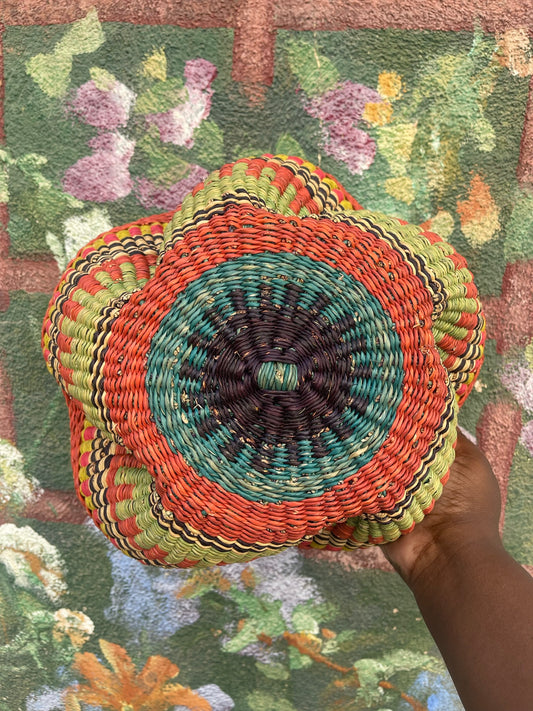 Orange Autumn Wave Basket
