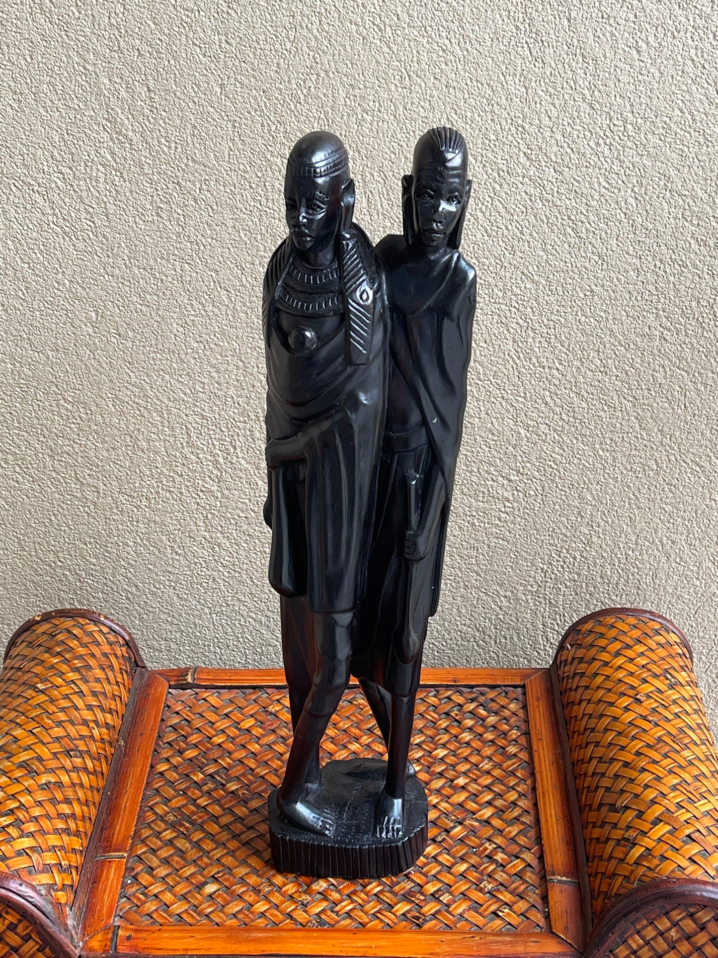 The Protector’s Statue - Medium Size in Ebony Wood