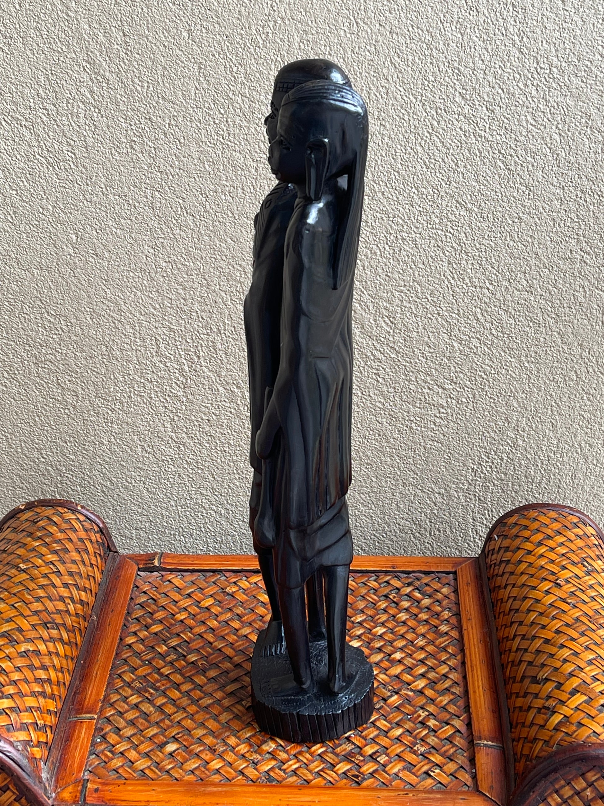 The Protector’s Statue - Medium Size in Ebony Wood