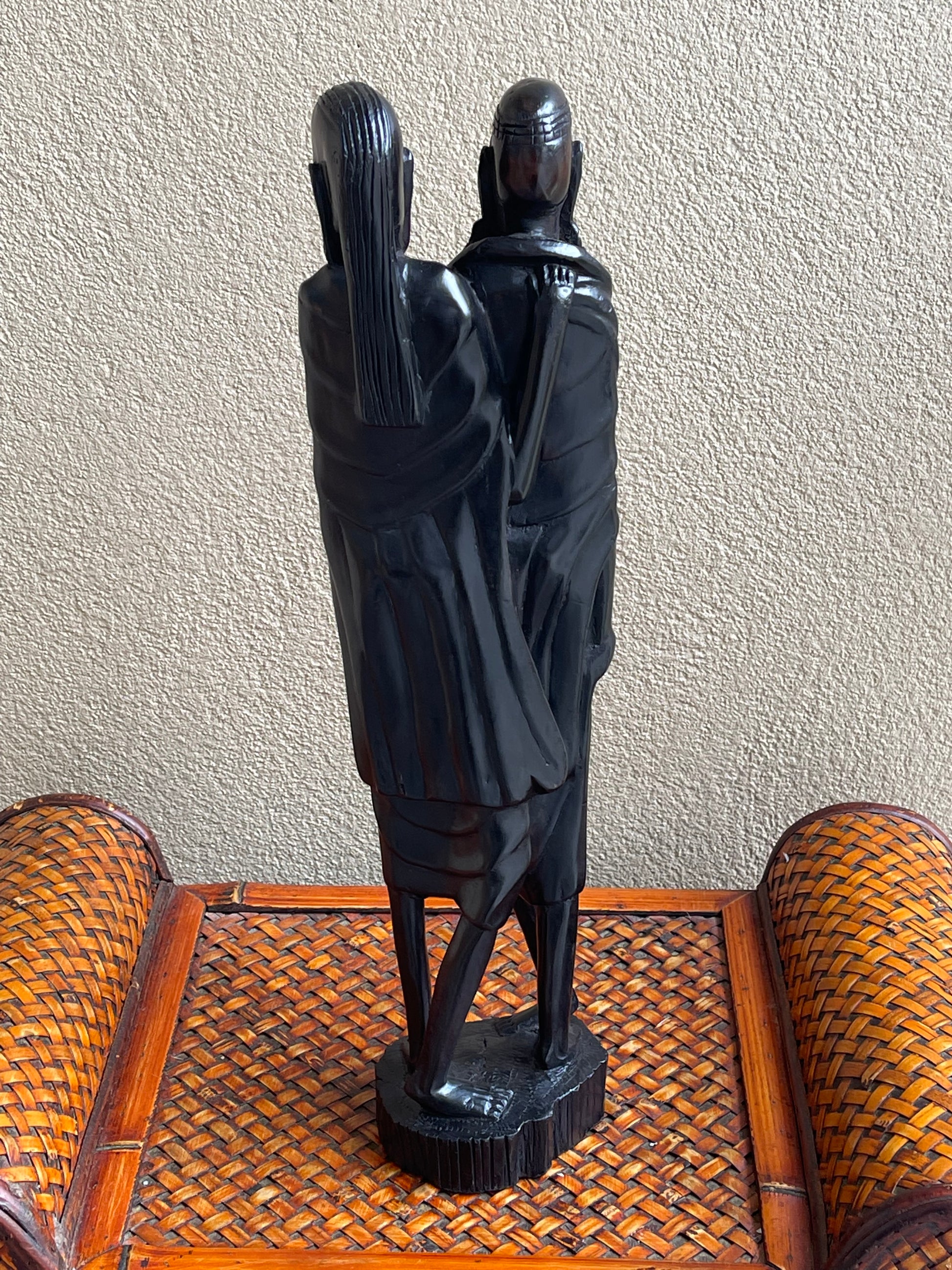 The Protector’s Statue - Medium Size in Ebony Wood